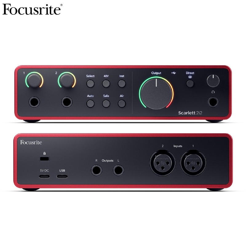 Focusrite Scarlett 2i2 4th Gen USB 오디오 인터페이스